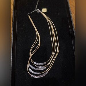 NWT Sophia Gold and Silver Multi-Strand Necklace